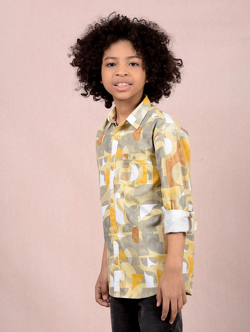boys printed long sleeve casual shirt - 21854556 -  Standard Image - 1