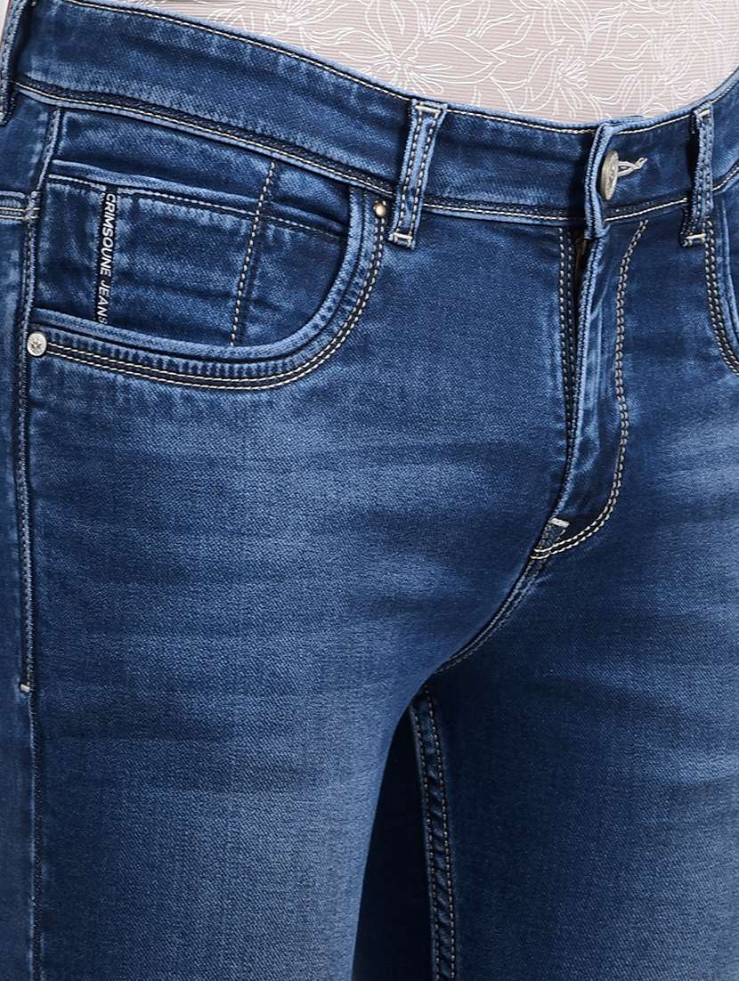 men mid rise full length denim jeans - 21854570 -  Standard Image - 4