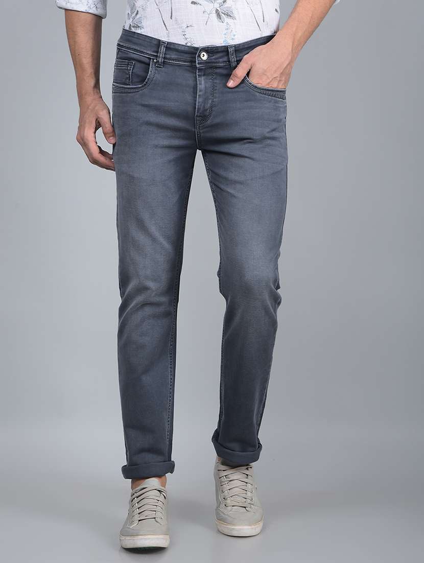 men mid rise full length denim jeans