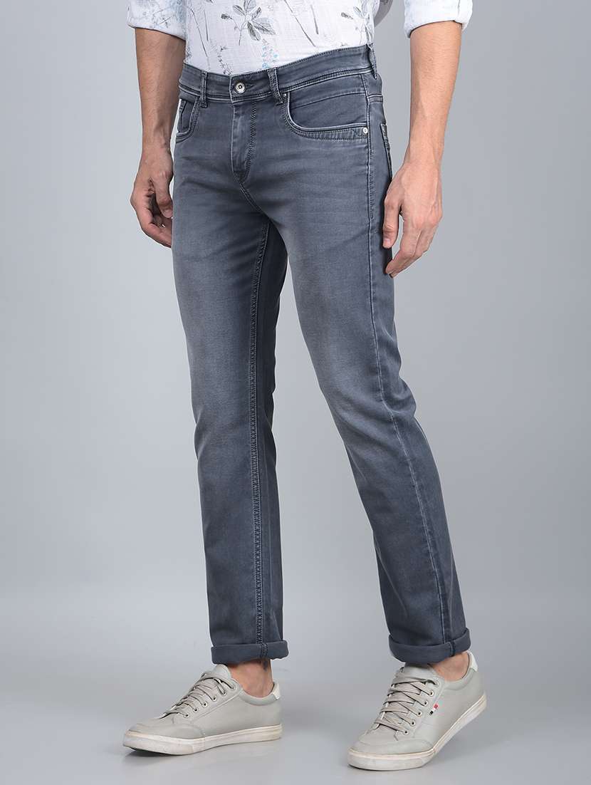 men mid rise full length denim jeans - 21854571 -  Standard Image - 1