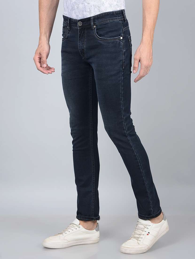 men mid rise full length denim jeans - 21854576 -  Standard Image - 1