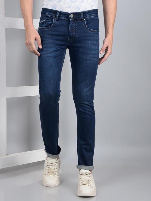 men mid rise full length denim jeans - 21854577 -  Standard Image - 0