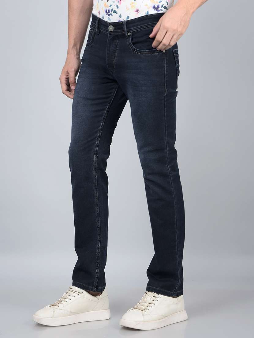 men mid rise full length denim jeans - 21854579 -  Standard Image - 1