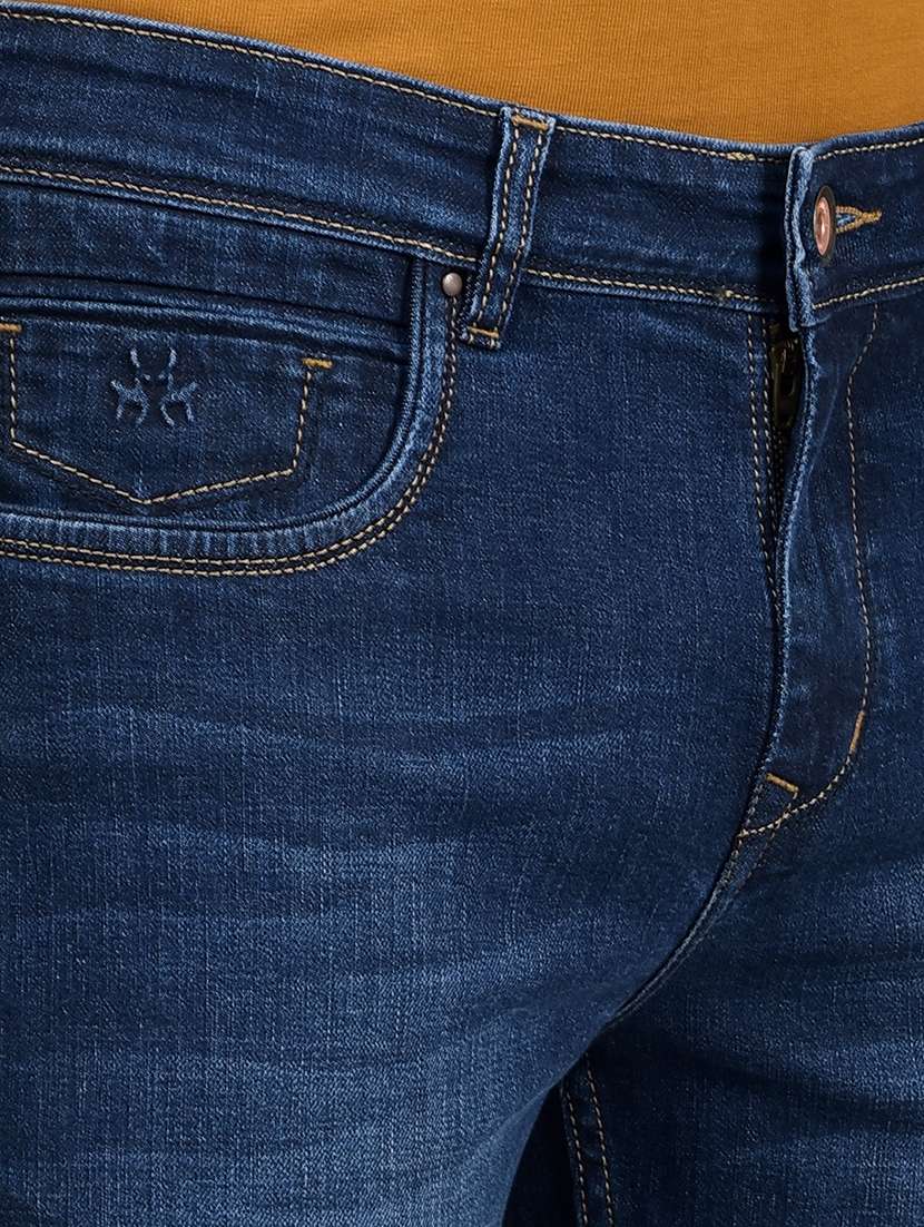 men mid rise full length denim jeans - 21854589 -  Standard Image - 4