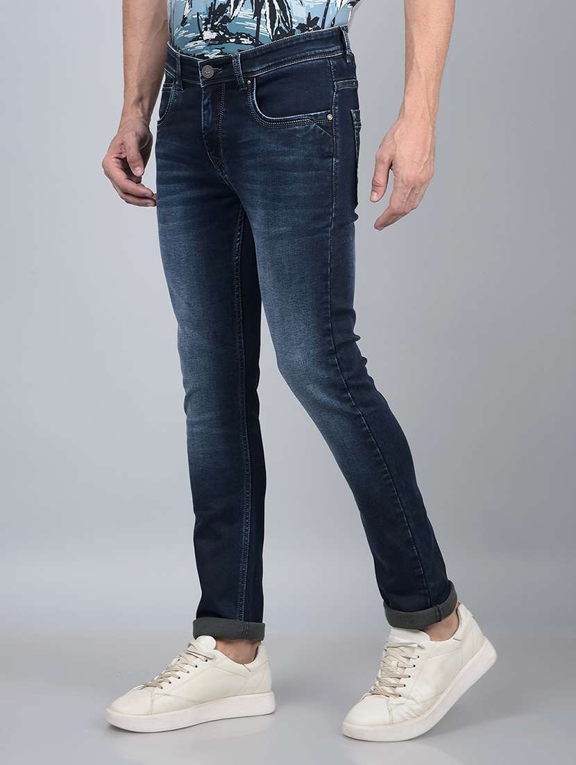 men mid rise full length denim jeans - 21854590 -  Standard Image - 1