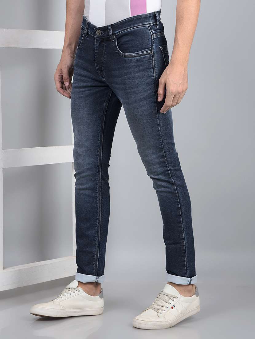 men mid rise full length denim jeans - 21854591 -  Standard Image - 1