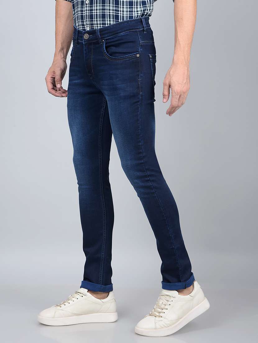 men mid rise full length denim jeans - 21854594 -  Standard Image - 1