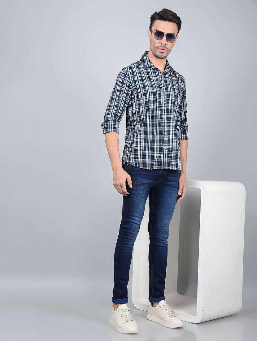 men mid rise full length denim jeans - 21854594 -  Standard Image - 6