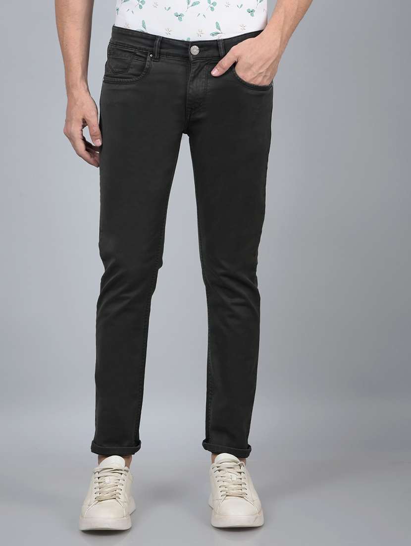 men mid rise full length denim jeans