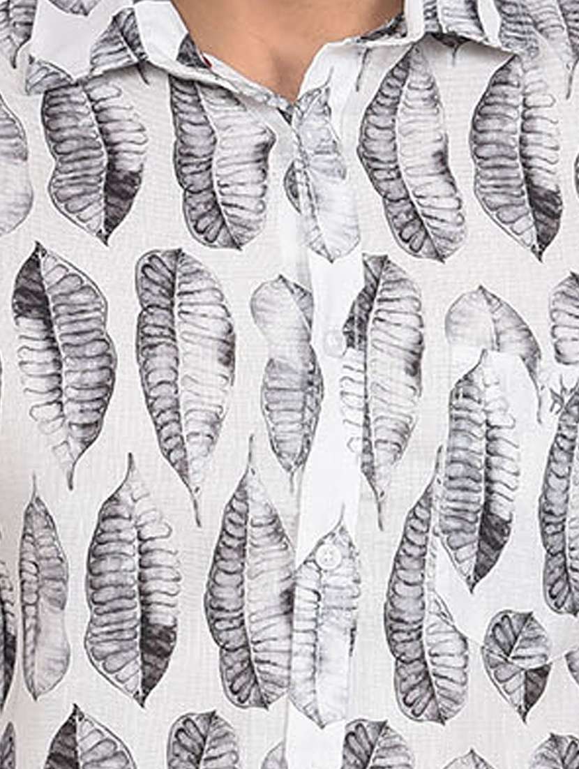 men floral short sleeve slim fit casual shirt  - 21854664 -  Standard Image - 4