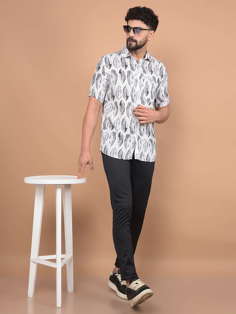 men floral short sleeve slim fit casual shirt  - 21854664 -  Standard Image - 6