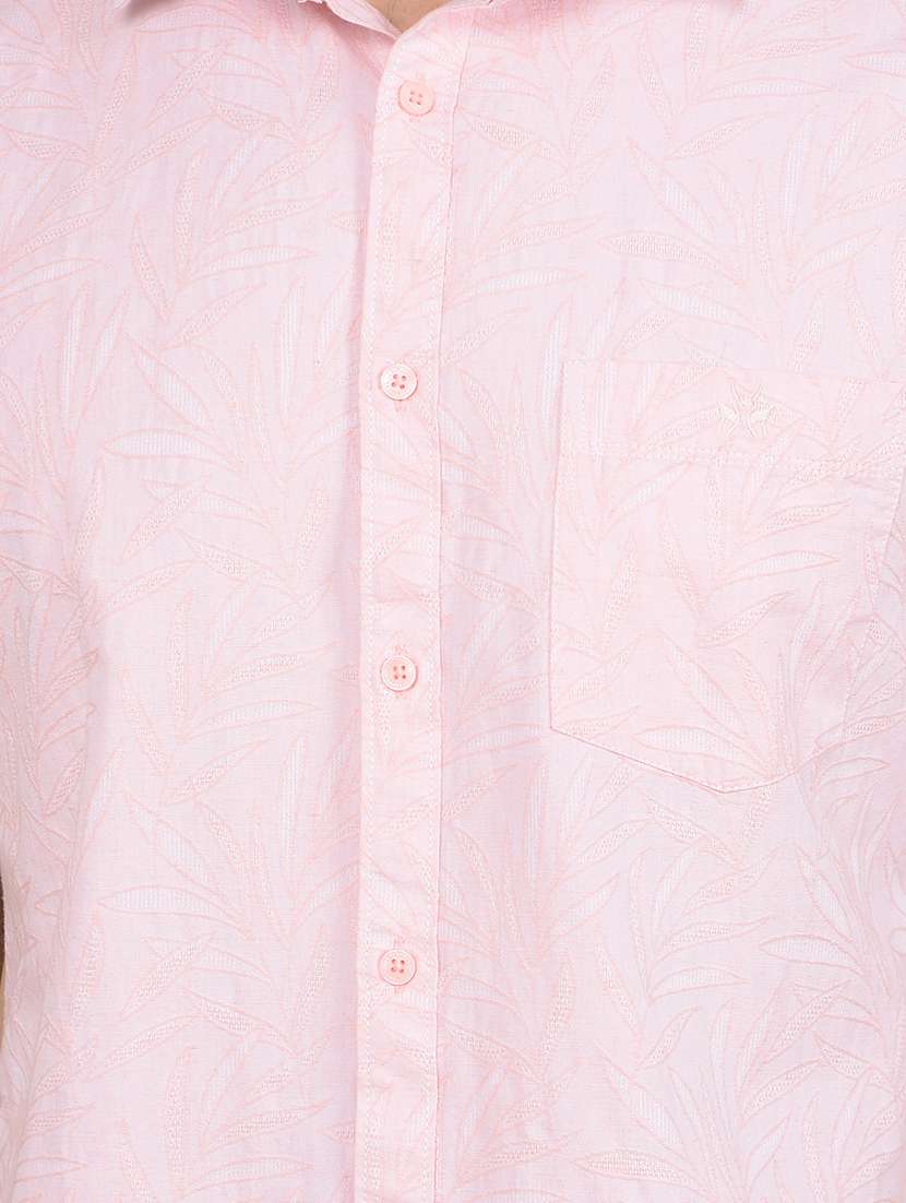 men floral short sleeve slim fit casual shirt  - 21854670 -  Standard Image - 4