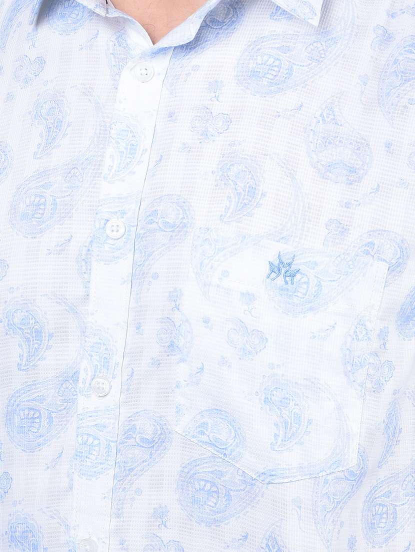 men floral short sleeve slim fit casual shirt  - 21854688 -  Standard Image - 4