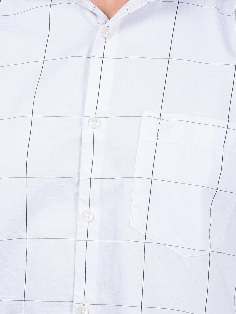 men checked long sleeve slim fit casual shirt - 21854710 - Standard Image - 4