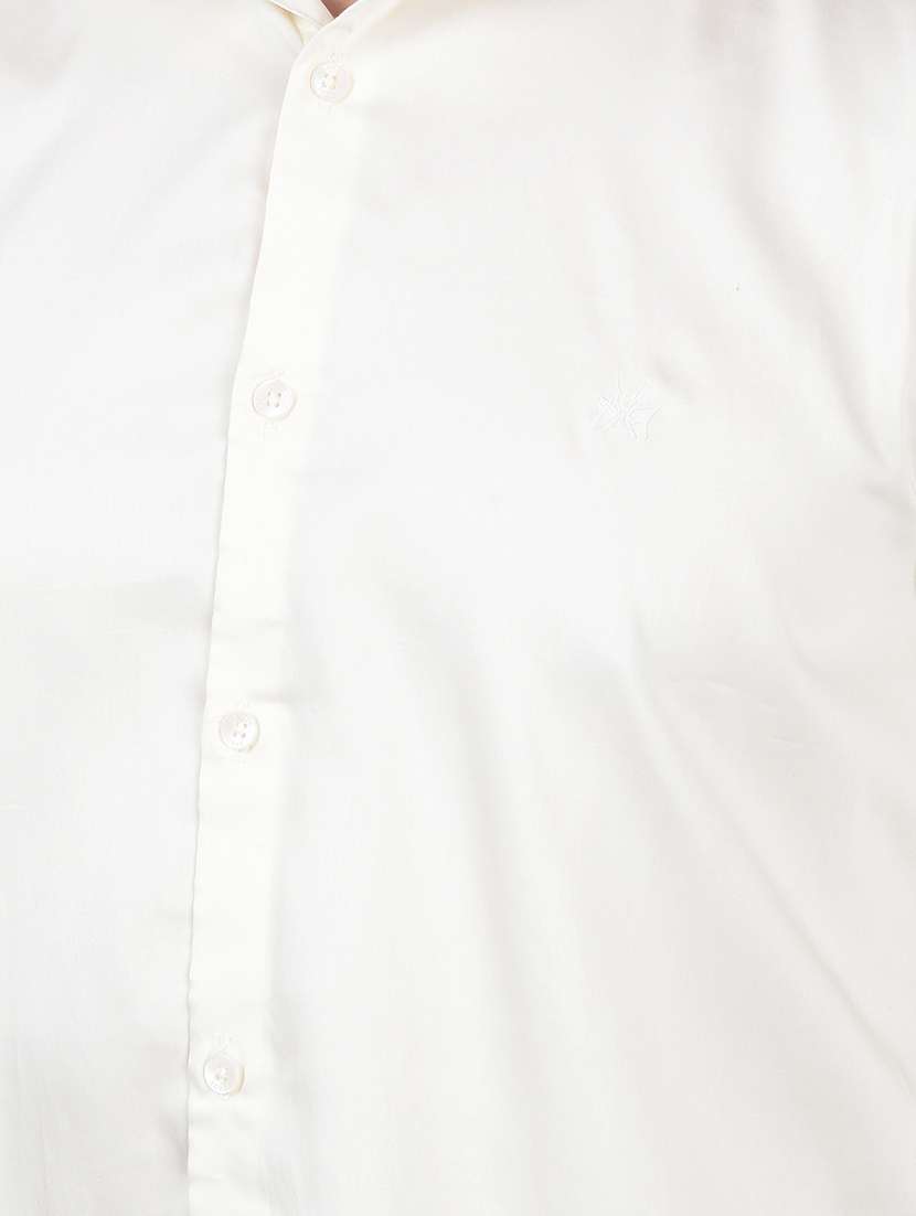 men solid long sleeve slim fit casual shirt  - 21854721 -  Standard Image - 4