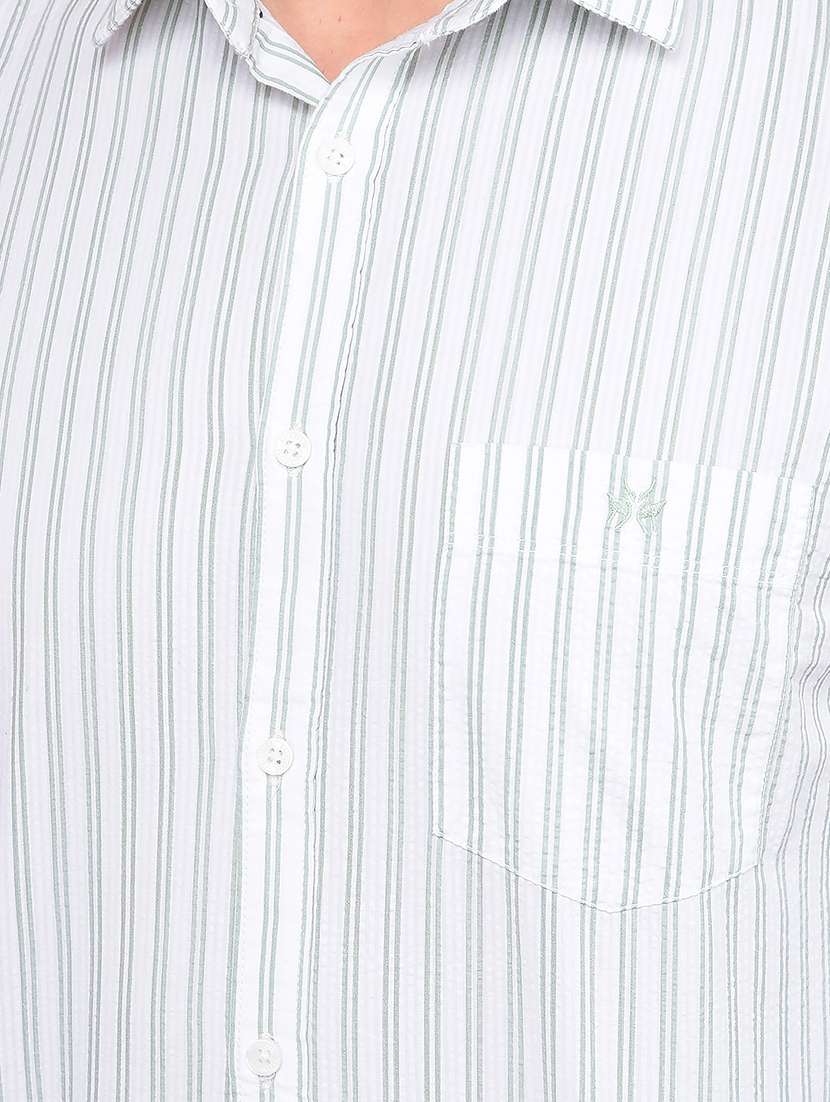 men stripes long sleeve slim fit casual shirt  - 21854728 -  Standard Image - 4