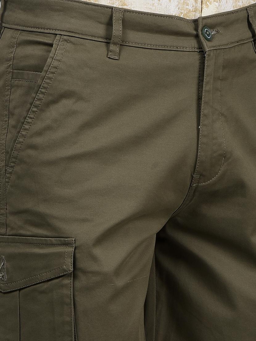 men solid mid rise shorts - 21854755 - Standard Image - 4