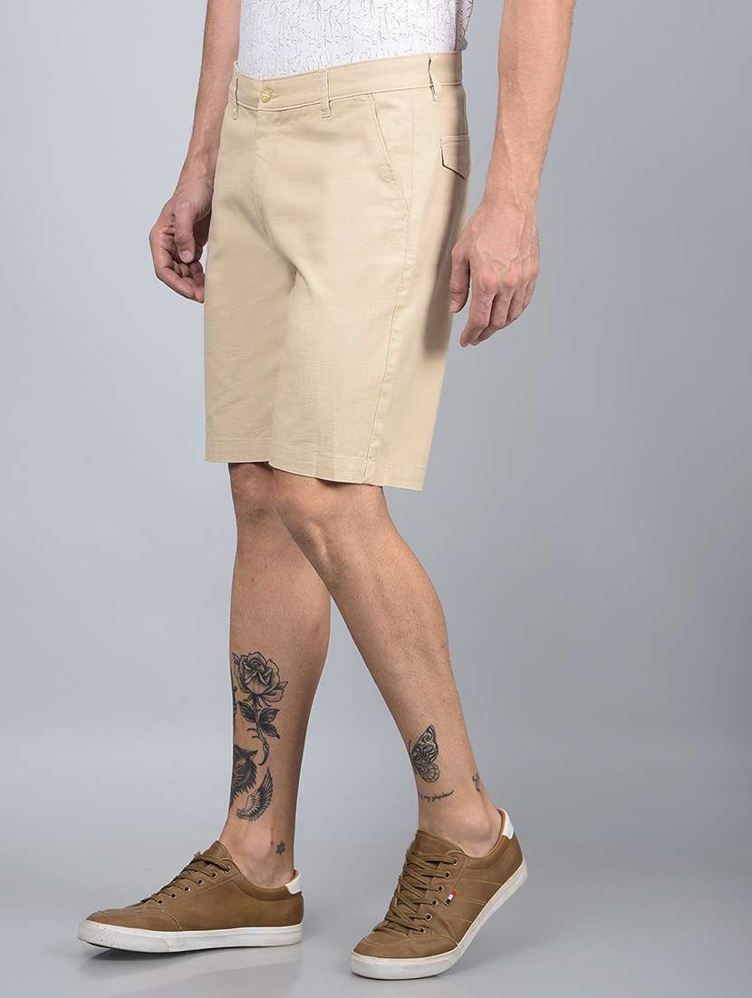 men solid mid rise shorts - 21854756 -  Standard Image - 1