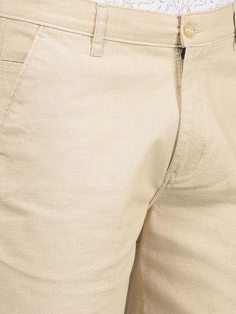 men solid mid rise shorts - 21854756 -  Standard Image - 4