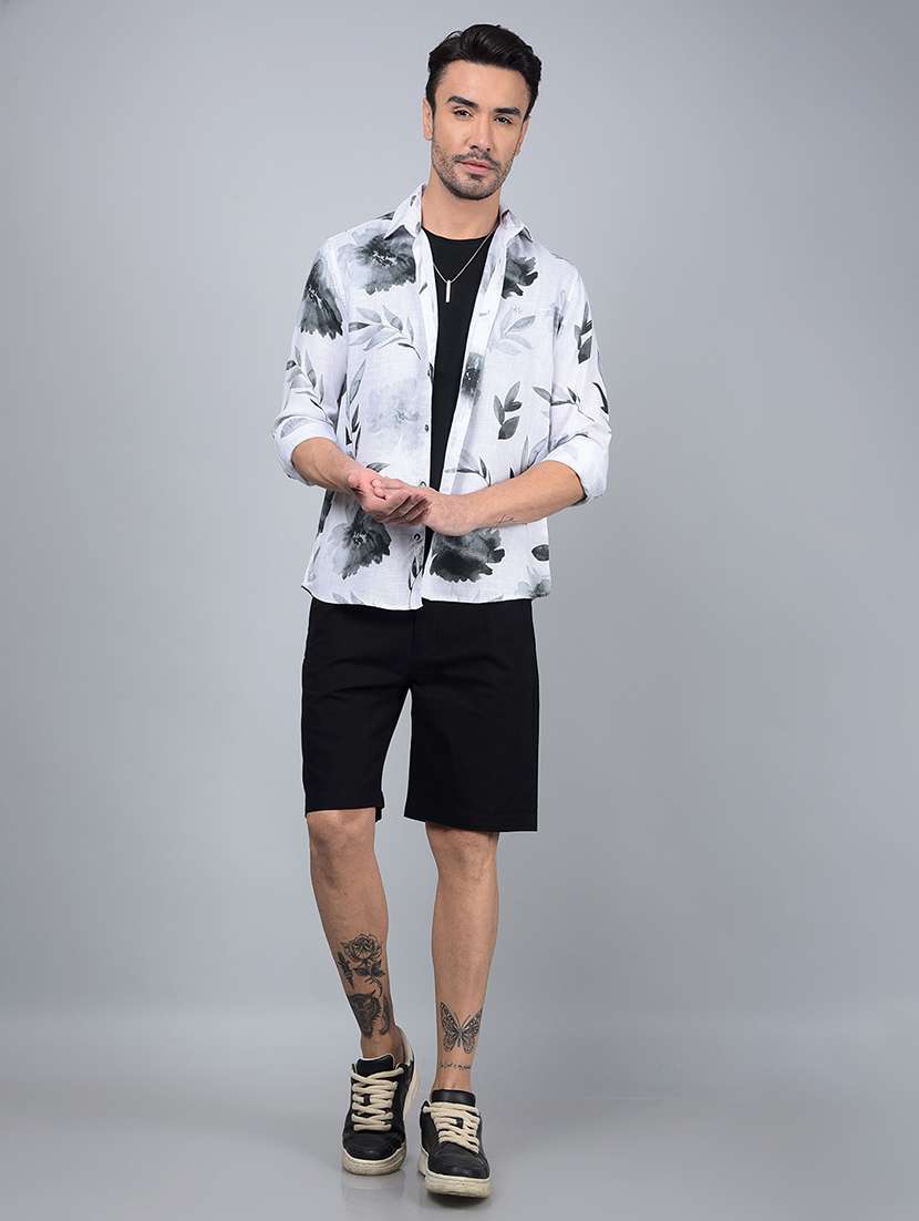 men solid mid rise shorts - 21854757 -  Standard Image - 6