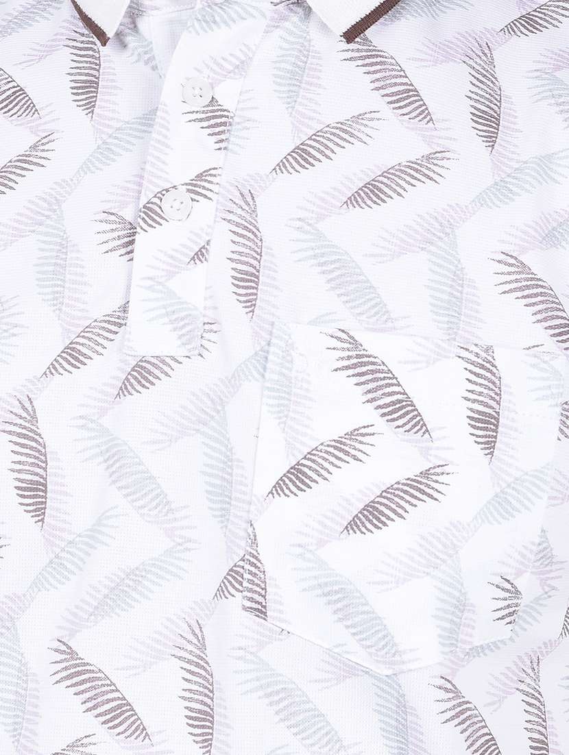 men printed short sleeve slim fit polo t-shirt  - 21854766 -  Standard Image - 4