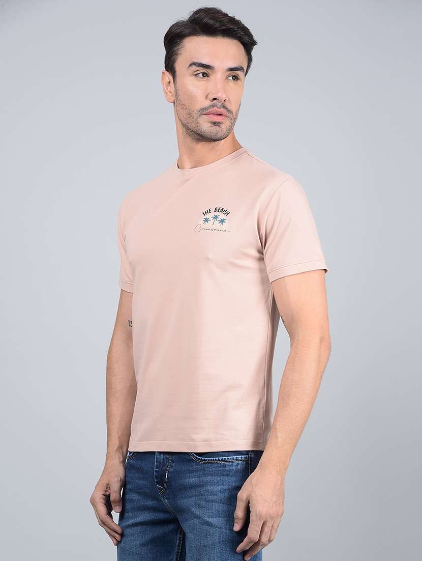 men graphic short sleeve slim fit t-shirt  - 21854775 -  Standard Image - 1