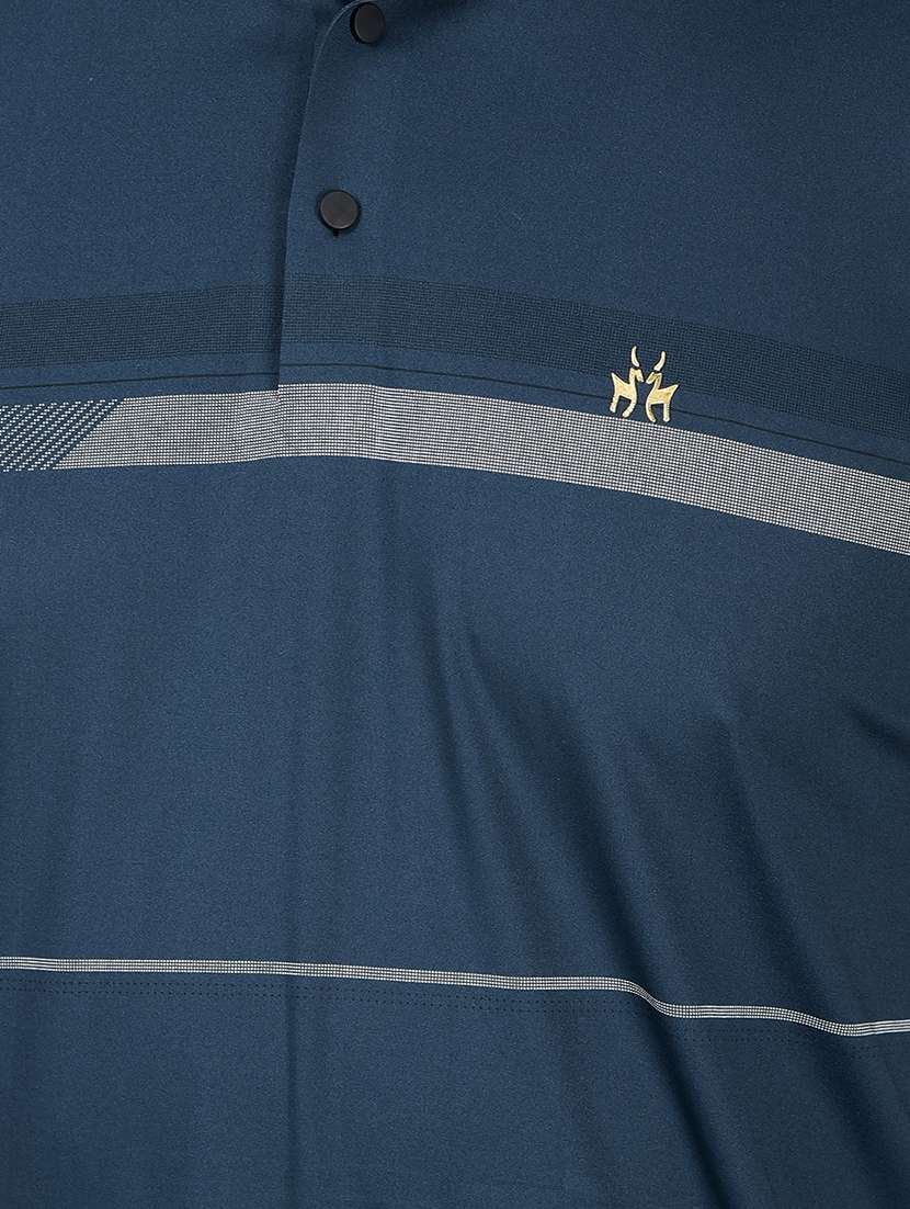 men printed short sleeve slim fit polo t-shirt - 21854798 -  Standard Image - 4