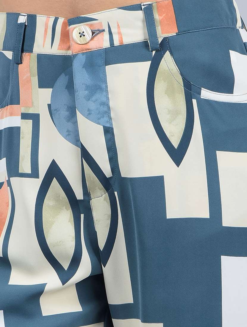 women printed shirt and trouser co-ord set - 21854807 -  Standard Image - 4