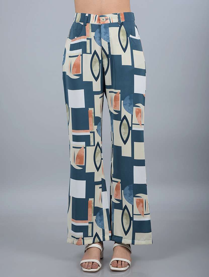 women printed shirt and trouser co-ord set - 21854807 -  Standard Image - 6