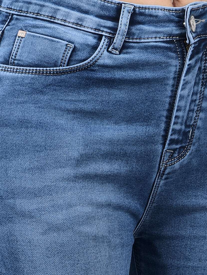 women solid high rise skinny fit jean - 21854840 -  Standard Image - 4
