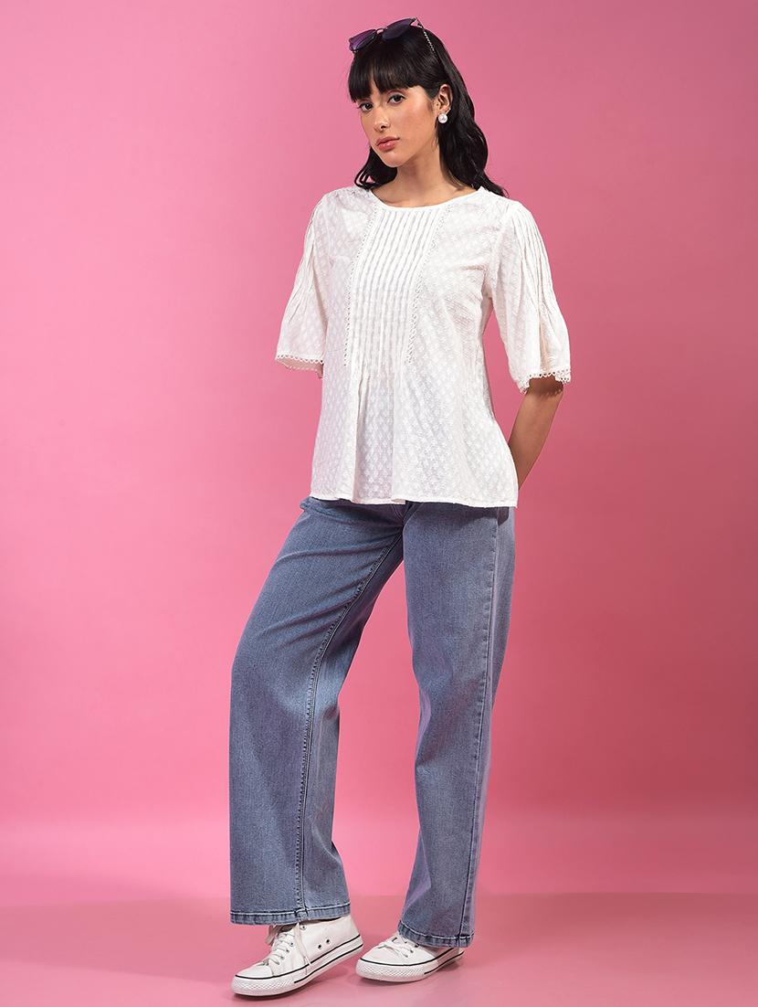 women solid mid rise bootcut cargo - 21854851 - Standard Image - 4