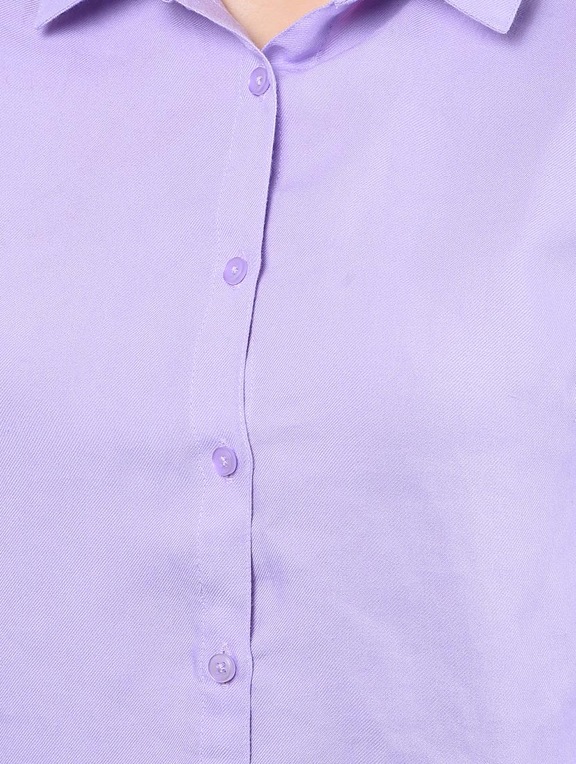 women solid bell sleeves regular shirt - 21854863 - Standard Image - 4