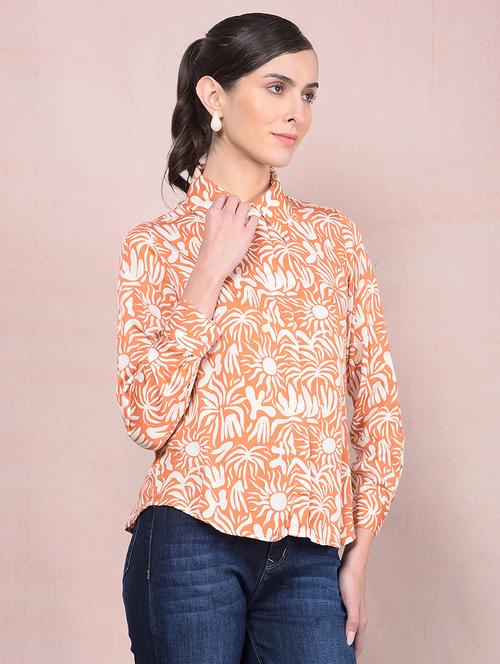 women printed long sleeves regular shirt - 21854864 - Standard Image - 0