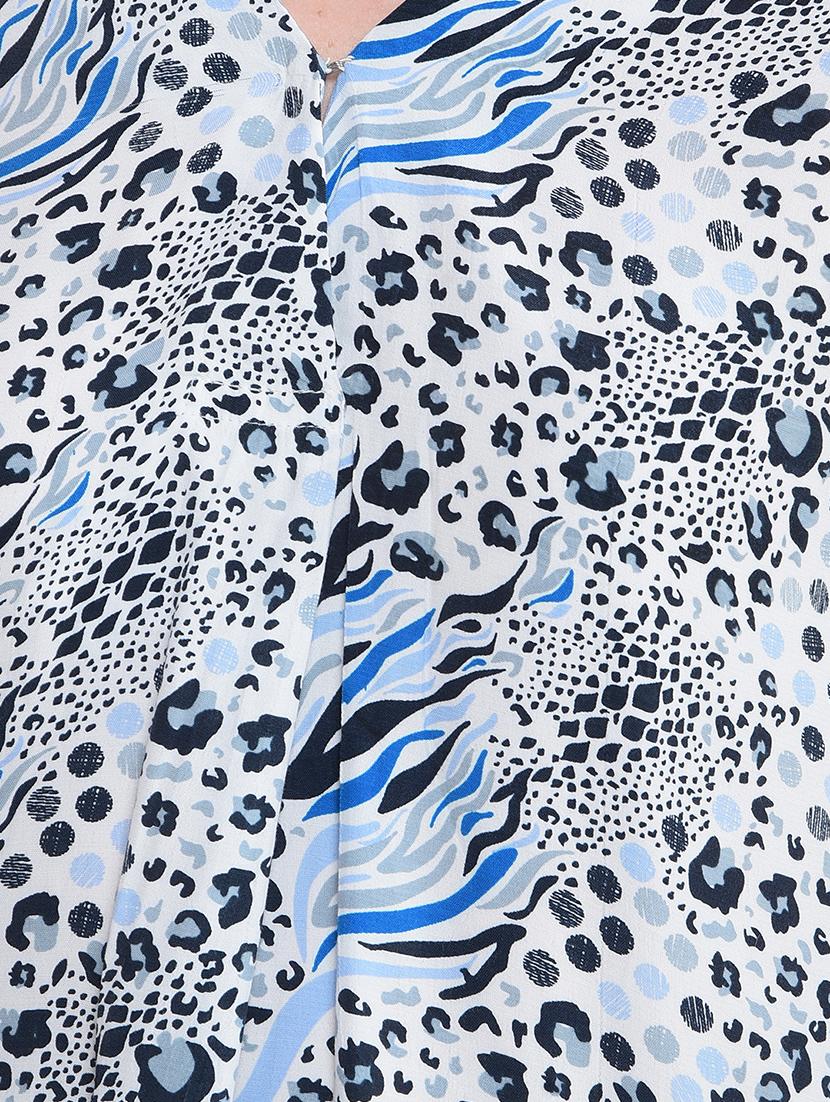 women animal printed mandarin neck regular shirt - 21854903 - Standard Image - 4