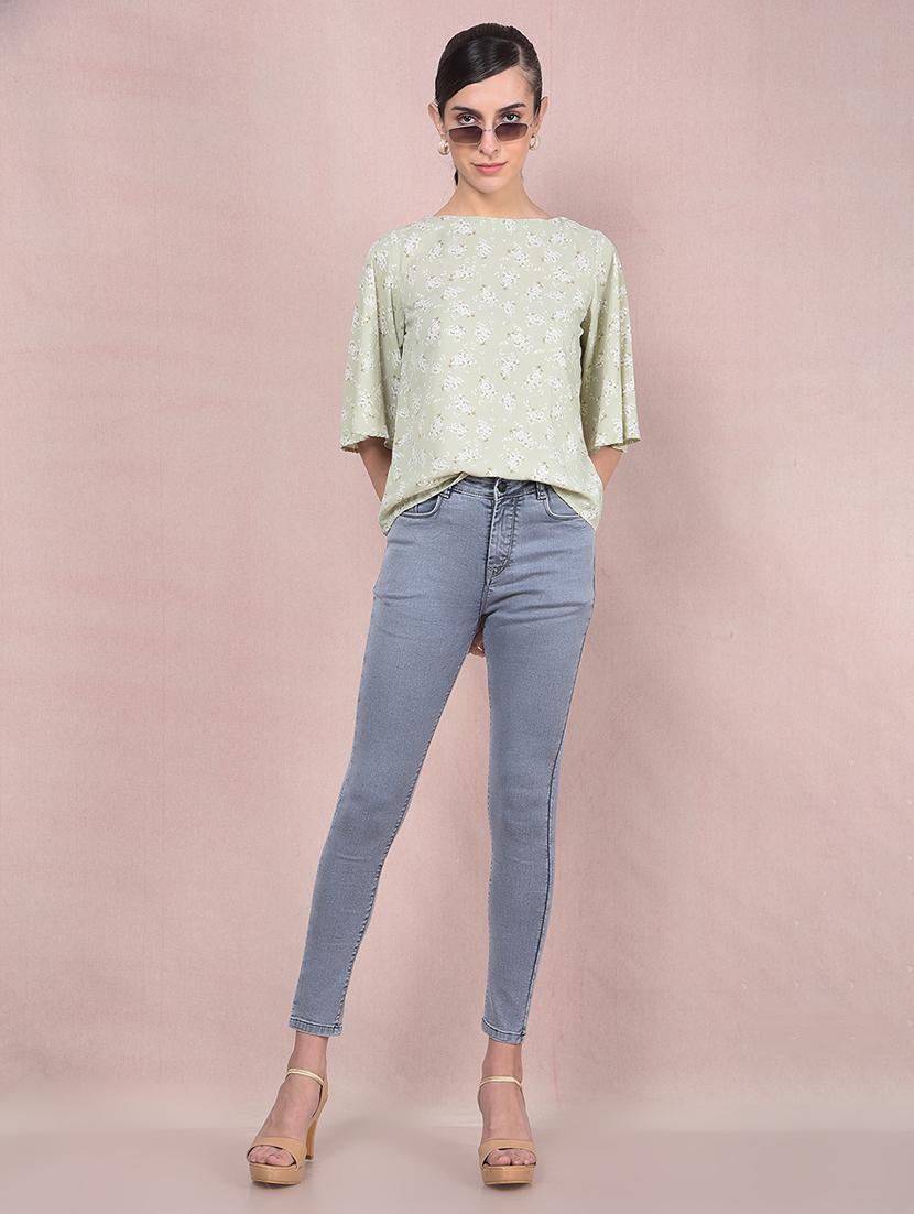 women printed flared sleeves regular top - 21854904 - Standard Image - 6