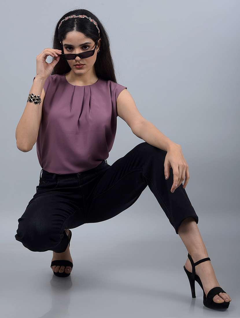 women solid sleeveless regular top - 21854924 -  Standard Image - 6