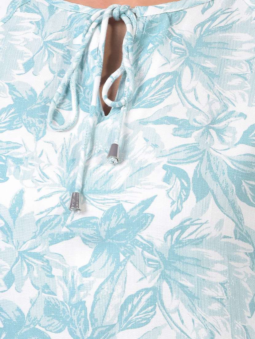 women printed three quarter sleeves regular top - 21854929 -  Standard Image - 4