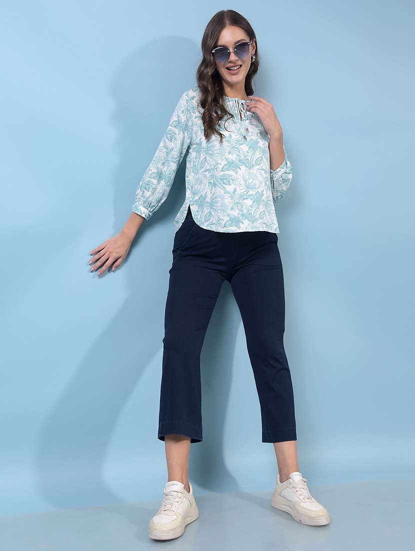 women printed three quarter sleeves regular top - 21854929 -  Standard Image - 6