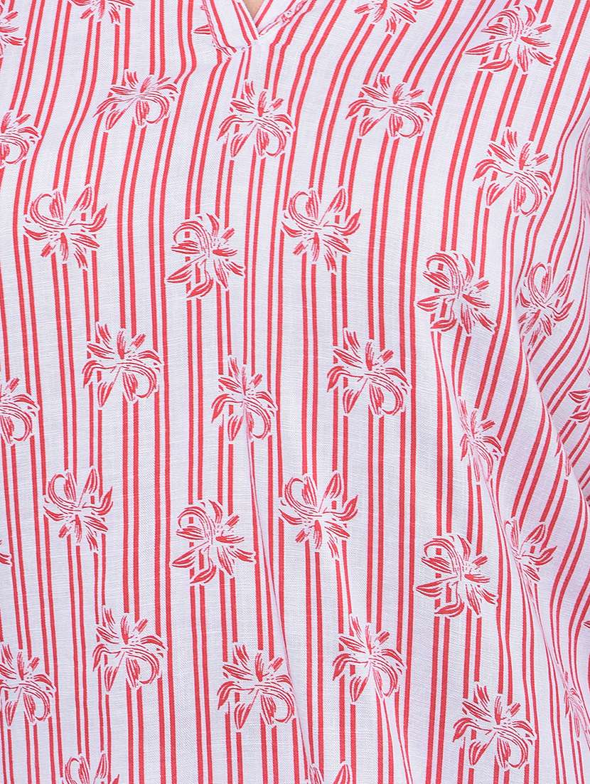 women printed collared regular top - 21854931 -  Standard Image - 4