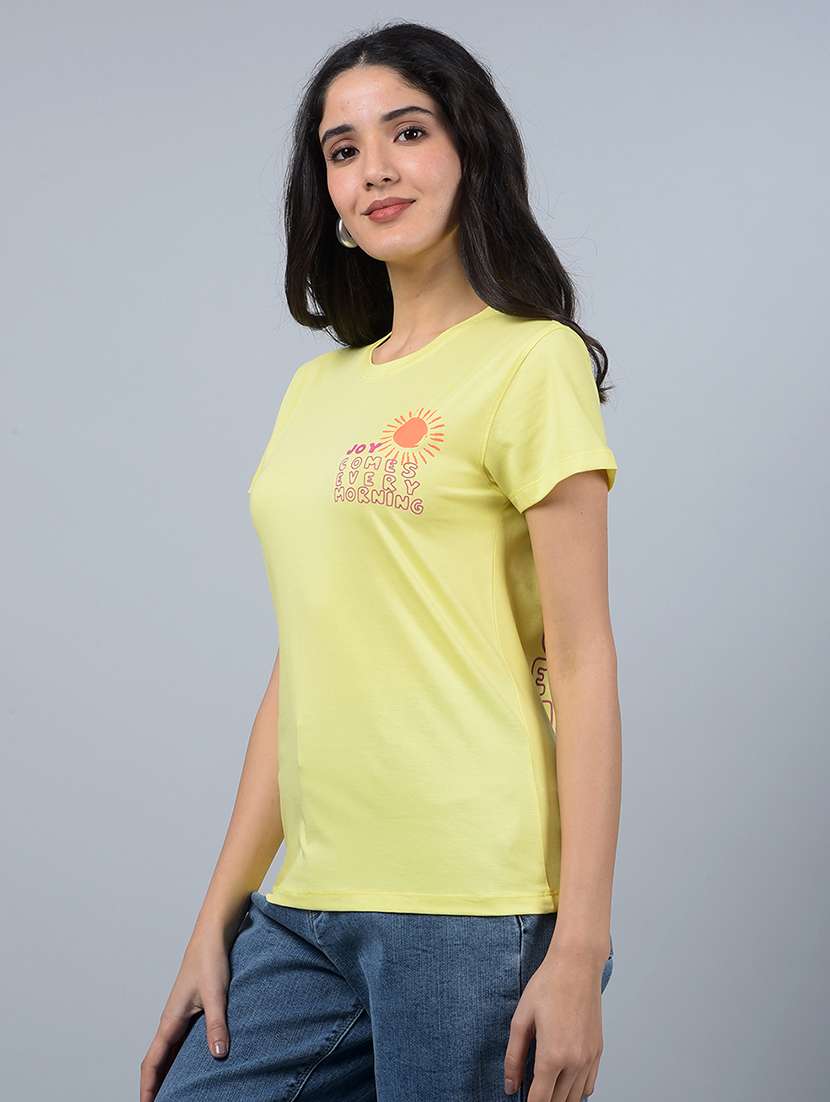 women printed short sleeves t-shirt - 21854941 -  Standard Image - 1
