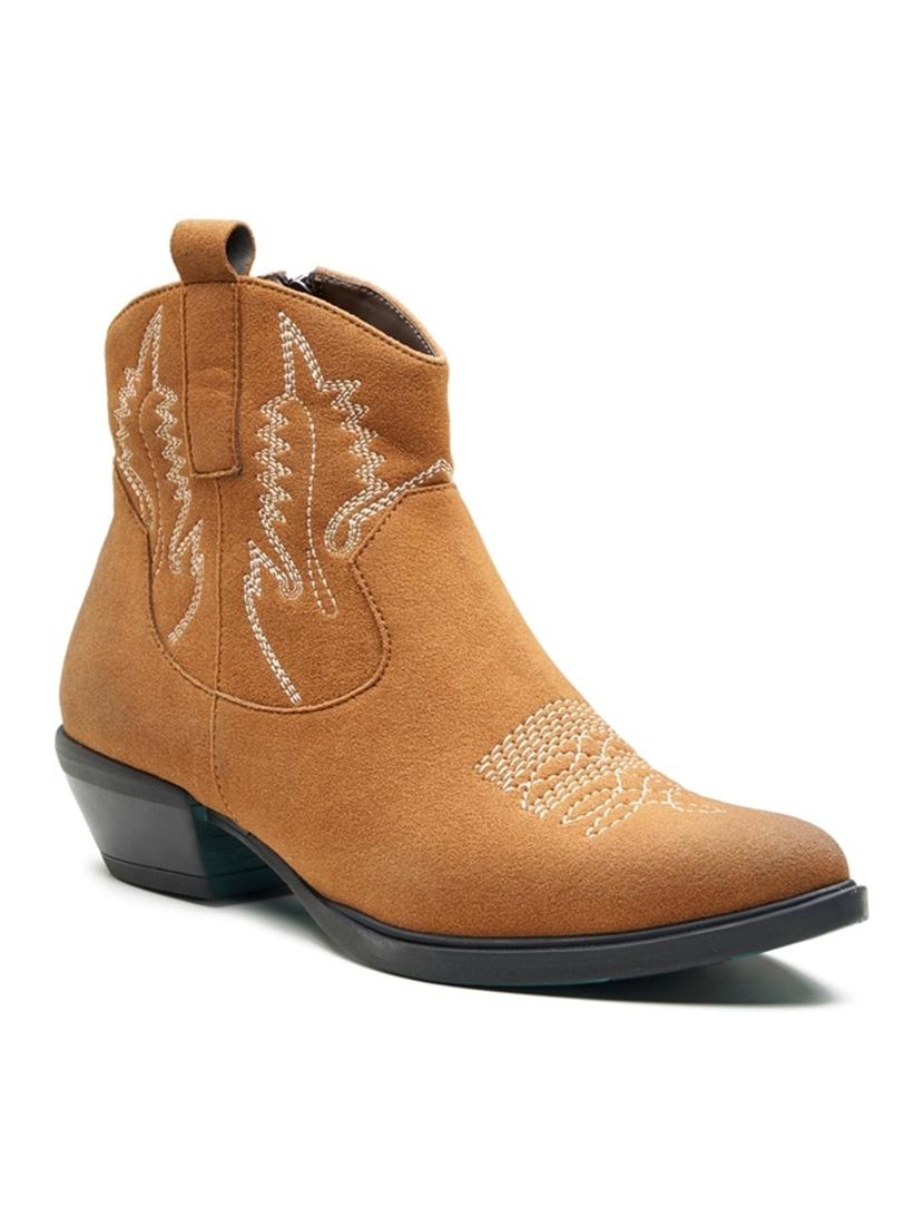 women tan ankle length boot - 21854959 -  Zoom Image - 0