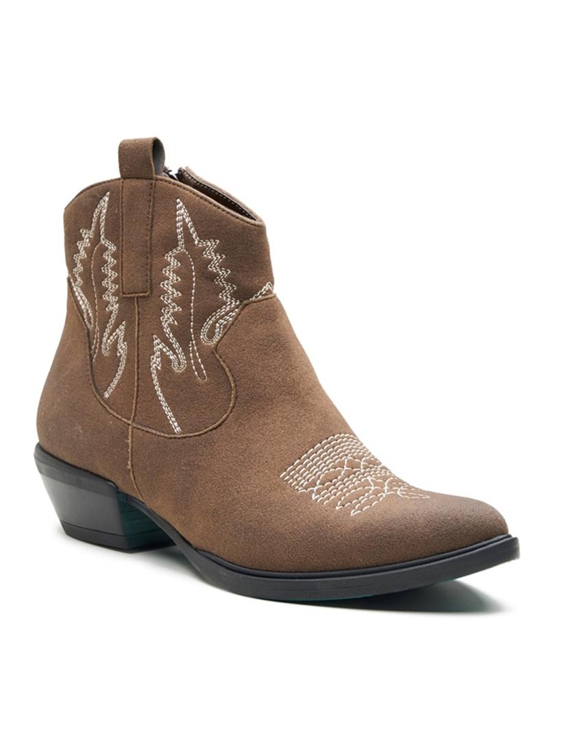 women brown ankle length boot - 21854960 -  Zoom Image - 0