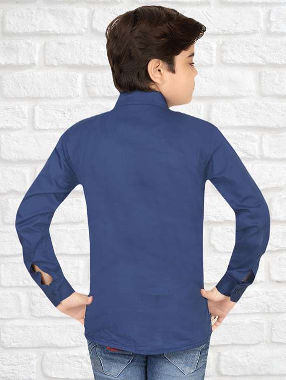 boys printed long sleeve casual shirt - 21854980 -  Standard Image - 1