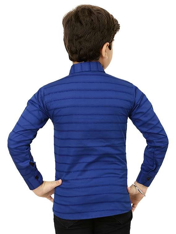 boys striped long sleeve casual shirt - 21855058 -  Standard Image - 1