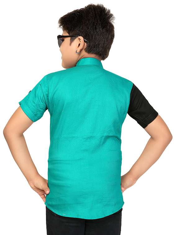 boys printed short sleeve casual shirt - 21855059 -  Standard Image - 1