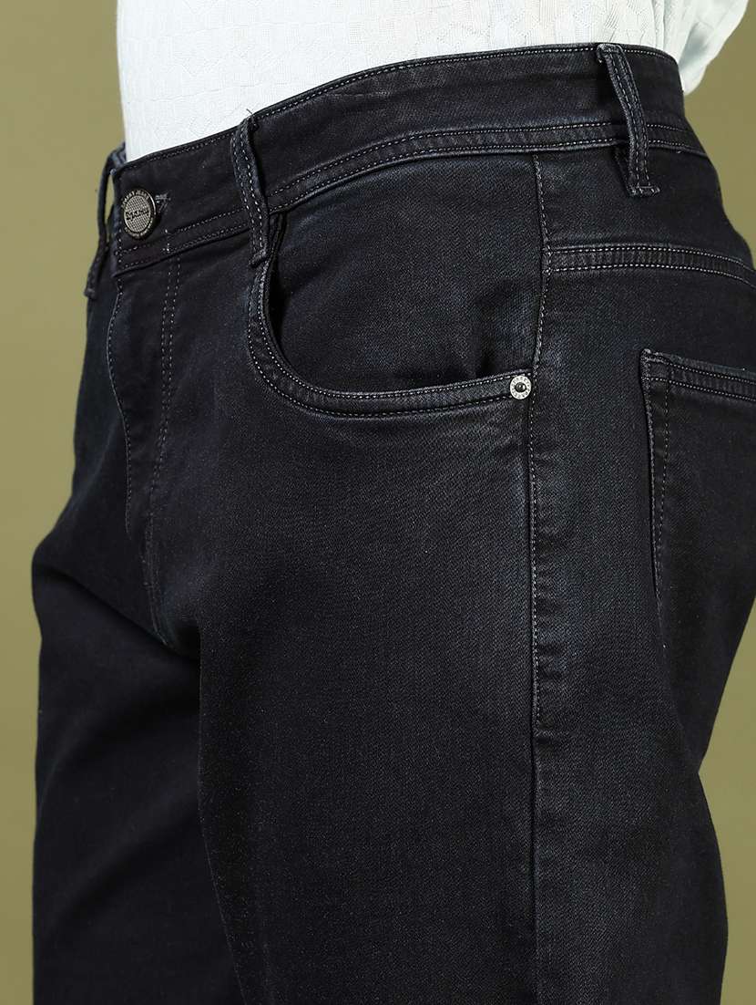 men plain mid rise full length jeans - 21855153 -  Standard Image - 4