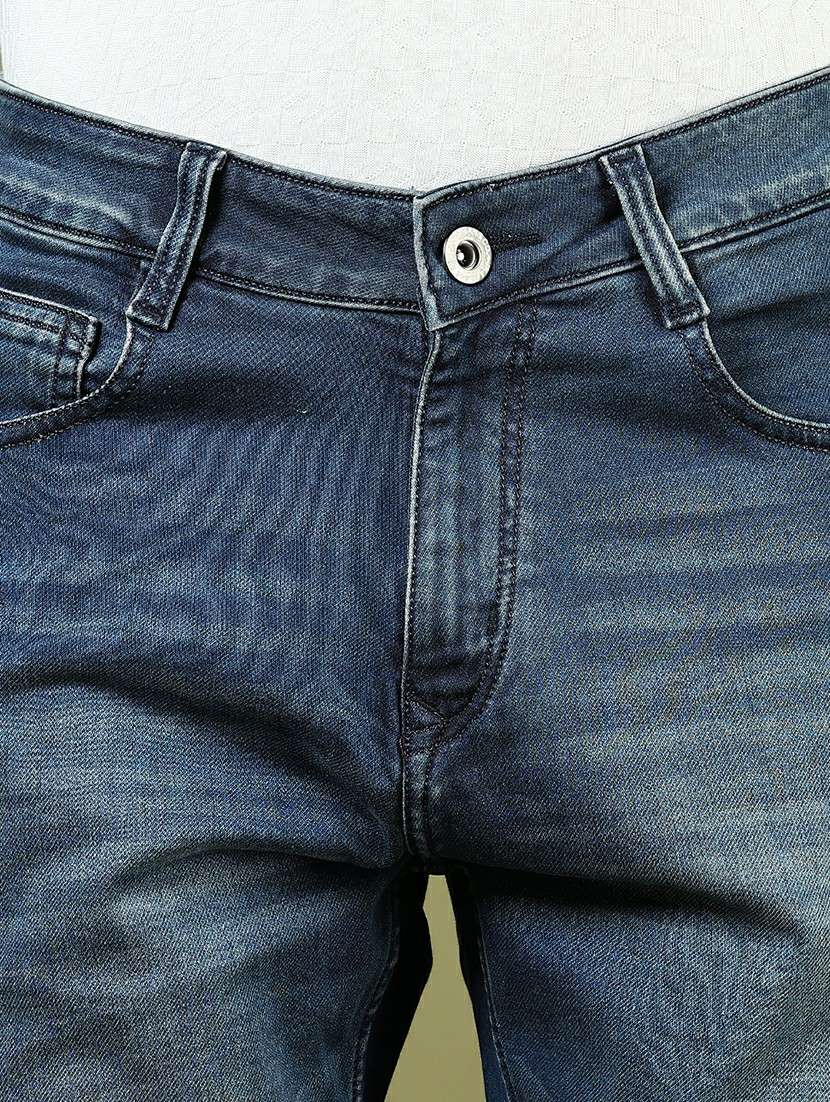 men solid mid rise slim fit jeans - 21855175 -  Standard Image - 4