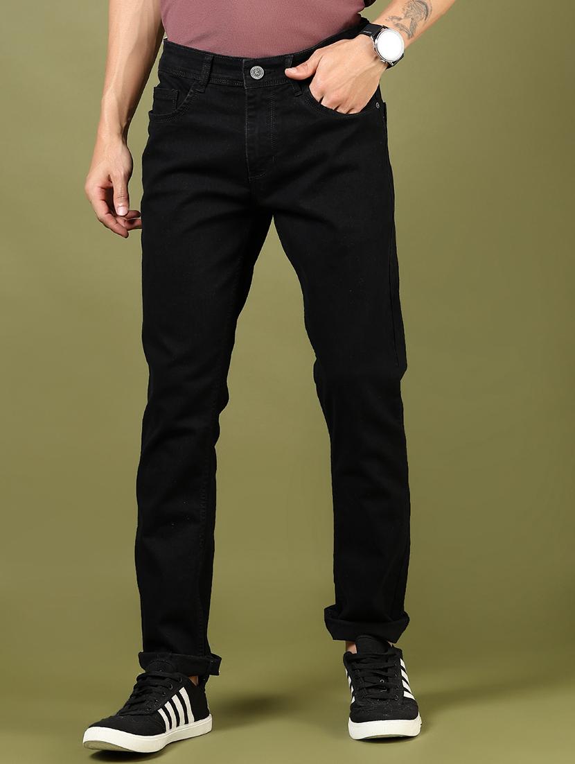 men solid mid rise full length jeans - 21855193 - Standard Image - 1