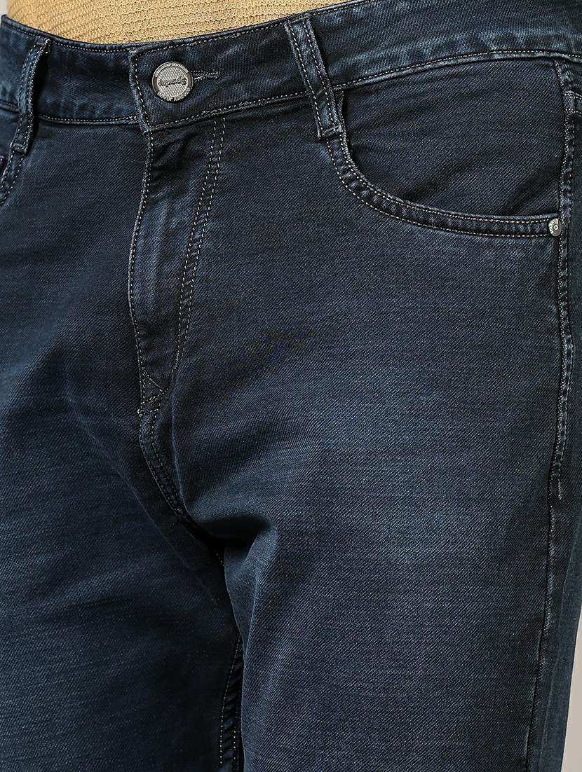 men washed mid rise full length denim jeans - 21855205 - Standard Image - 4