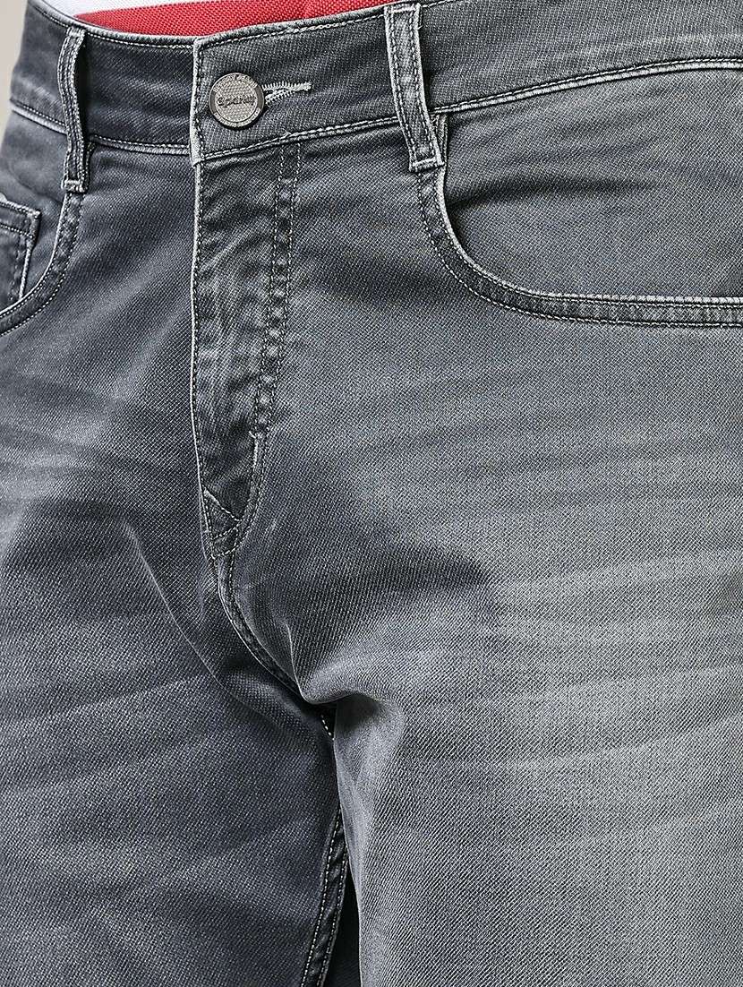 men washed mid rise full length denim jeans - 21855225 -  Standard Image - 4